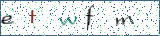Type the letters shown in the picture