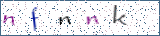 Type the letters shown in the picture